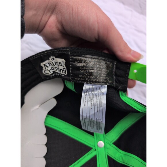 Animal Crossing Nintendo Graphic Brim Snapback Cap Hat - Picture 4 of 6